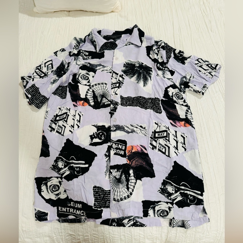No Boundaries Extra Soft AWESOME Button Up! 1 of The Coolest Shirts of ALL TIME!